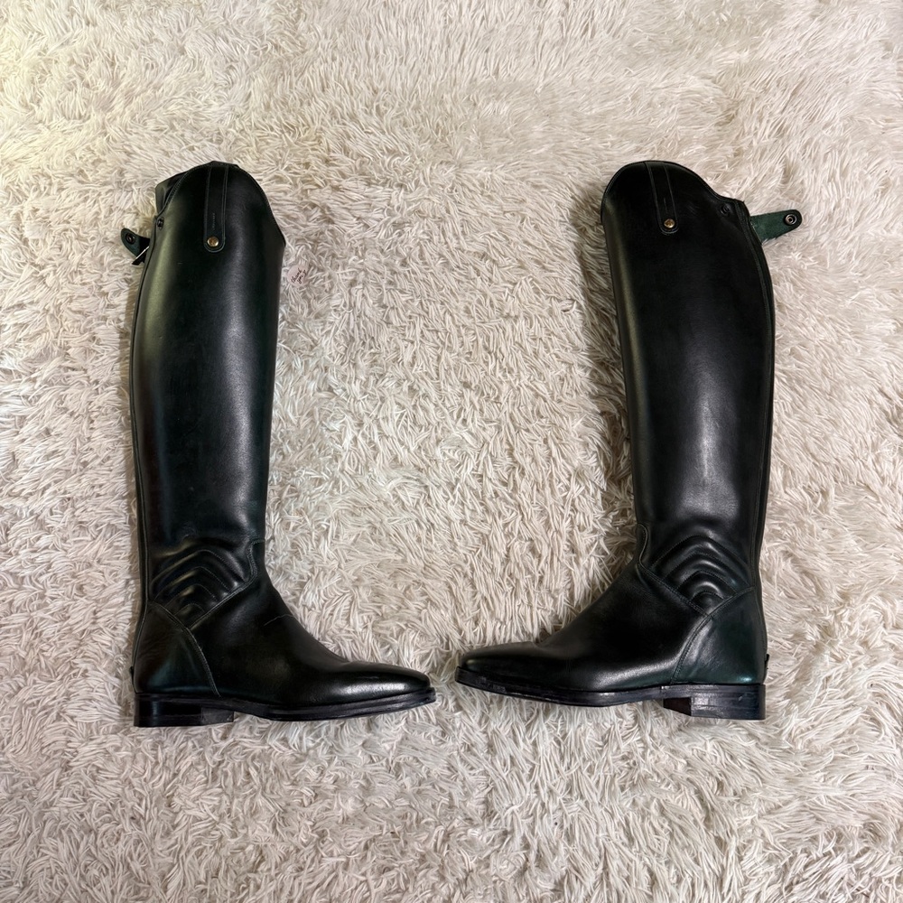 Women’s Size US9 40N Green Sergio Grasso Horseback Riding Tall Dress Boots